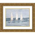 thumbnail image 1 of DeRice, Julie 24x19 Gold Ornate Wood Framed with Double Matting Museum Art Print Titled - Sailing Calm Waters  II, 1 of 4