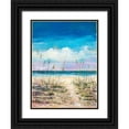 thumbnail image 1 of DeRice, Julie 25x32 Black Ornate Wood Framed with Double Matting Museum Art Print Titled - Relaxing Beaches, 1 of 4