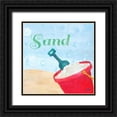 thumbnail image 1 of DeRice, Julie 26x26 Black Ornate Wood Framed with Double Matting Museum Art Print Titled - Beach Play IV, 1 of 4