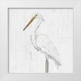 thumbnail image 1 of DeRice, Julie 26x26 White Modern Wood Framed Museum Art Print Titled - Heron on Whitewash IV, 1 of 4