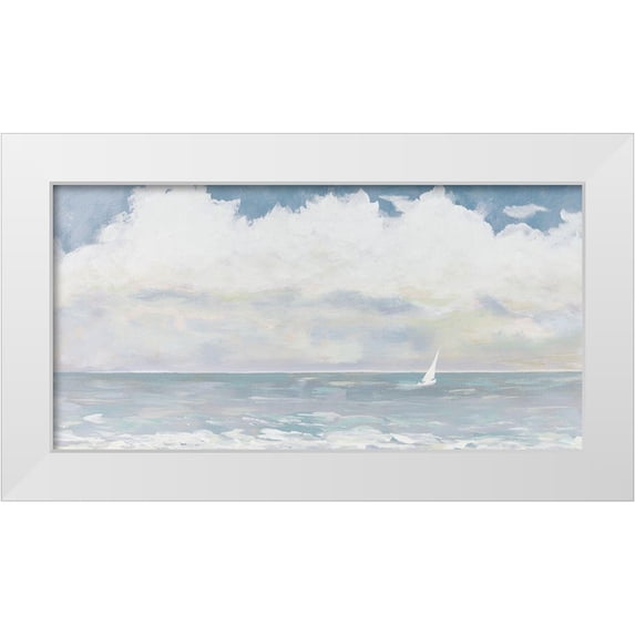 DeRice, Julie 32x18 White Modern Wood Framed Museum Art Print Titled - Sail Away