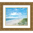 thumbnail image 1 of DeRice, Julie 32x26 Gold Ornate Wood Framed with Double Matting Museum Art Print Titled - Day At The Beach, 1 of 4