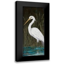 DeRice, Julie 8x14 Black Modern Framed Museum Art Print Titled - White Egret