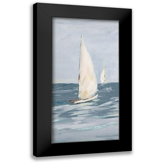 DeRice, Julie 9x14 Black Modern Framed Museum Art Print Titled - Coast Sailing II
