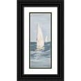 thumbnail image 1 of DeRice, Julie 9x18 Black Ornate Wood Framed with Double Matting Museum Art Print Titled - Sailing along, 1 of 4