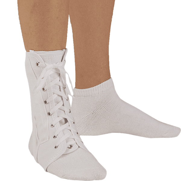 DeRoyal Canvas Lace-Up Ankle Brace, Medium