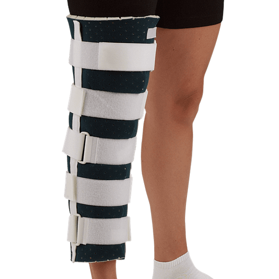 DeRoyal Cutaway Knee Immobilizer, 22" / Blue Countoured