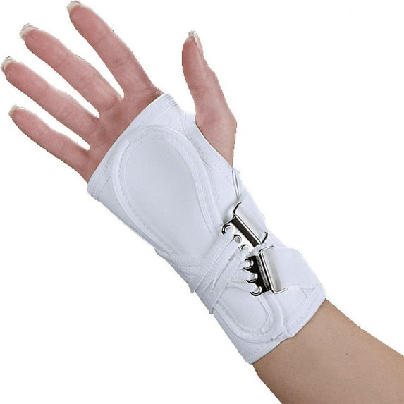 DeRoyal Lace Up Canvas Wrist Splint, 8" / X-Large / Right