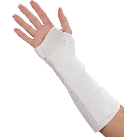 DeRoyal Leatherette Wrist/Forearm Splint, Large / Right