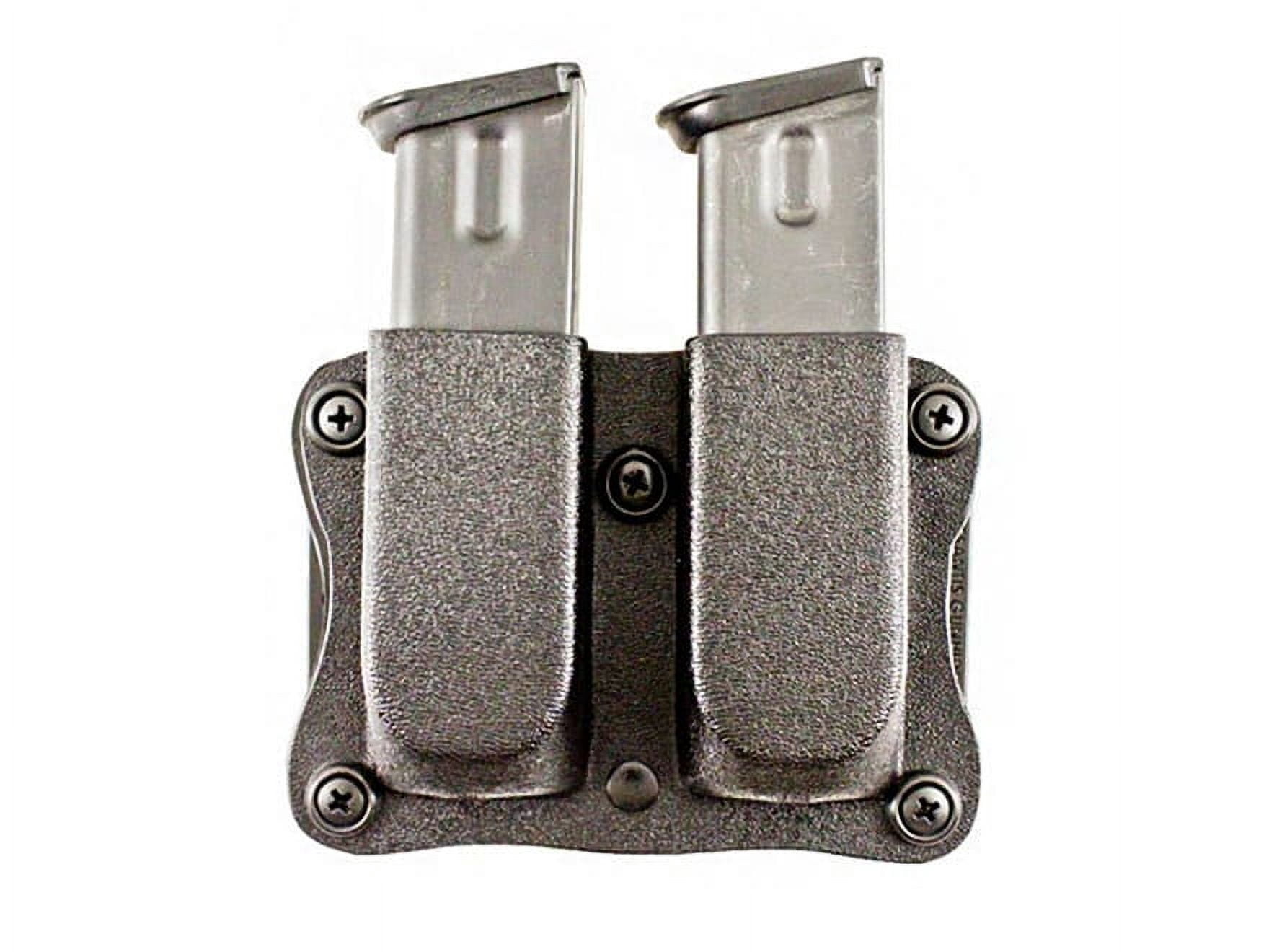 DeSantis Quantico Double Mag Pouch Belt Holster, Kydex, Ambidextrous, Black, A87