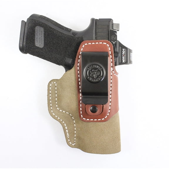 DeSantis Transit HLSTR, Natural, Suede, 215NJB6Z0, FITS: GLK 19, 19X, 19 GEN 5, 23, 45 WITH OR WITHOUT REFLEX SIGHT