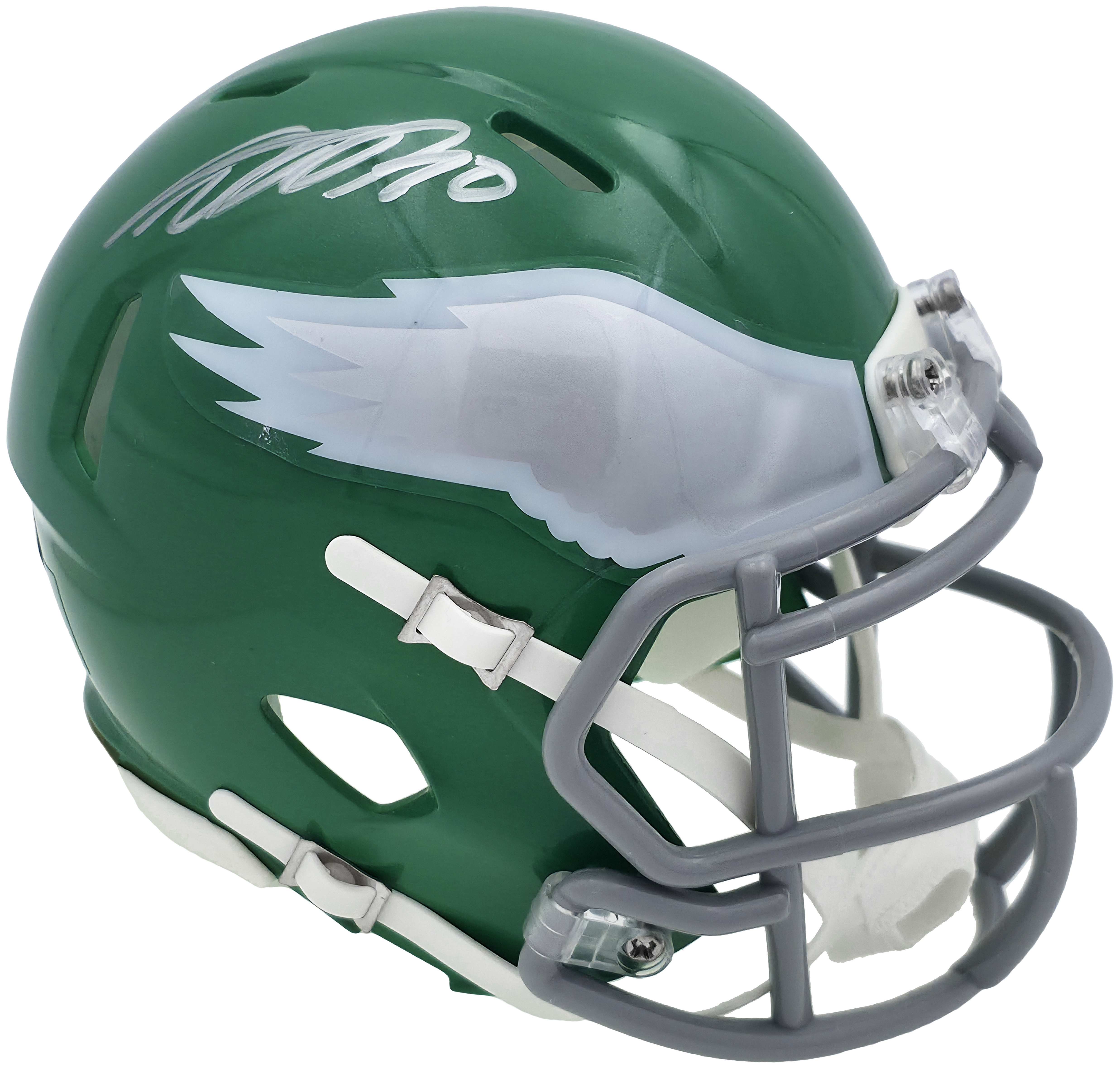 DeSean Jackson Autographed Philadelphia Eagles 2023 Alternate Kelly Green Speed Mini Helmet Beckett BAS Witness 243639