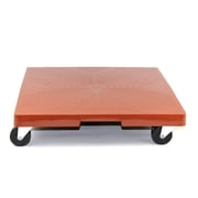 DeVault Enterprises 16-inch Square Plant Dolly, Terra Cotta, Wheels, 500 lb Capacity
