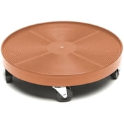 DeVault Enterprises 16 inch Terra Cotta Plant Dolly with Wheels, Heavy Duty Rolling Plant Caddy, Locking Wheel, 500 lb Capacity