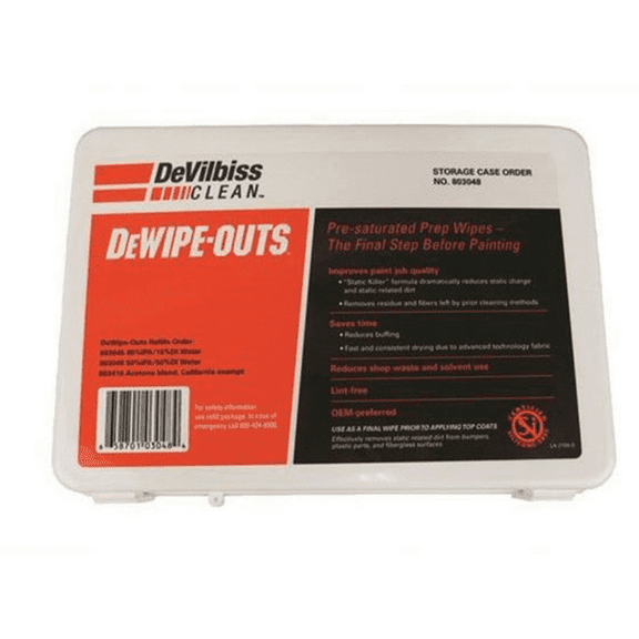 Devilbiss DeWipe-Outs 803048 Refill Case, Pack Packing