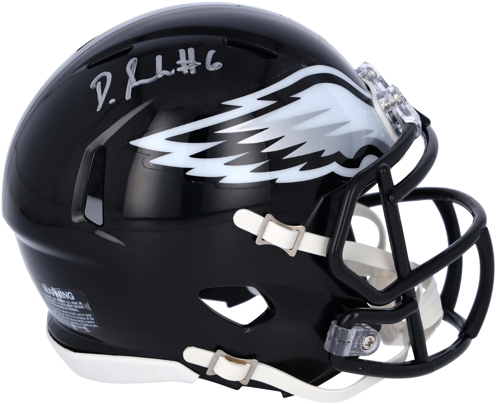 DeVonta Smith Philadelphia Eagles Autographed Riddell 2022 Alternate Speed Mini Helmet - Fanatics Authentic Certified