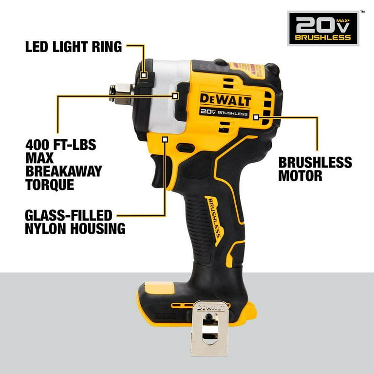 DeWALT 1 2 in. Drive 250 ft. lb. 20V Max Impact Wrench with Hog Ring Anvil Walmart