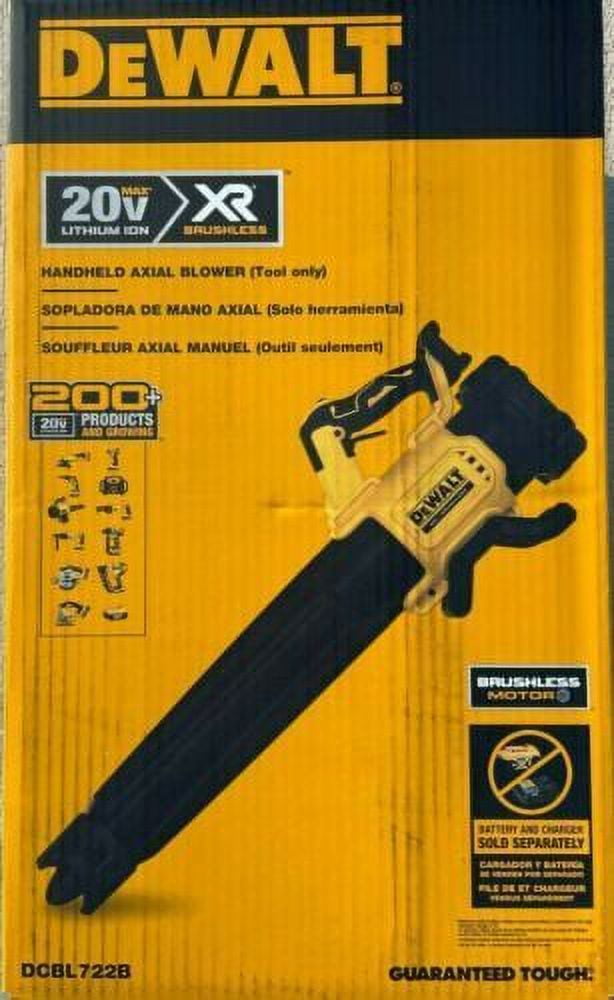 DeWALT Leaf Blower 20V MAX XR DCBL722B Brushless Cordless - Handheld, Bare Tool