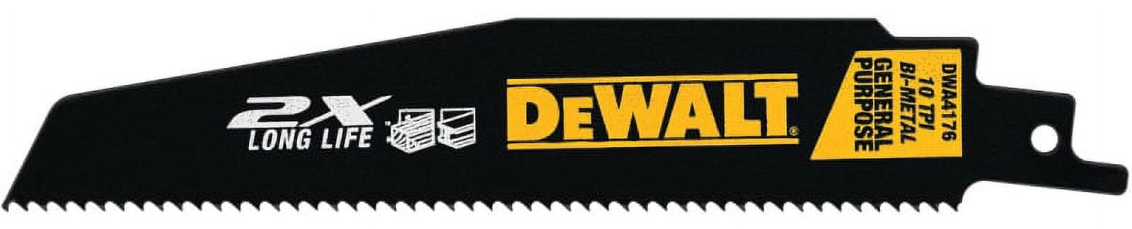 DeWALT DWA4176B25 Reciprocating Saw Blade 10 TPI Steel Anti-Stick-Coated