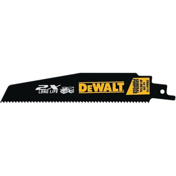 DeWALT DWA4176B25 Reciprocating Saw Blade 10 TPI Steel Anti-Stick-Coated