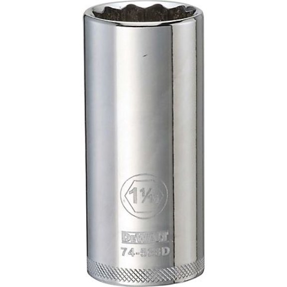 DeWALT DWMT74538OSP 1/2 in. Drive 1-1/16 in. 12-Point Deep Socket Chrome, 1 pc.