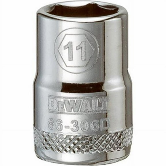 DeWALT DWMT86306OSP Hand Socket Metric Measuring 3/8 in Drive 6-Point 11 mm Socket Vanadium Steel