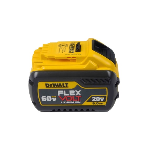 DEWALT FLEXVOLT 20V/60V MAX 9.0Ah Lithium-Ion Battery Pack with Fuel Gauge (DCB609) 180Wh, Extended Runtime, Fast Charging