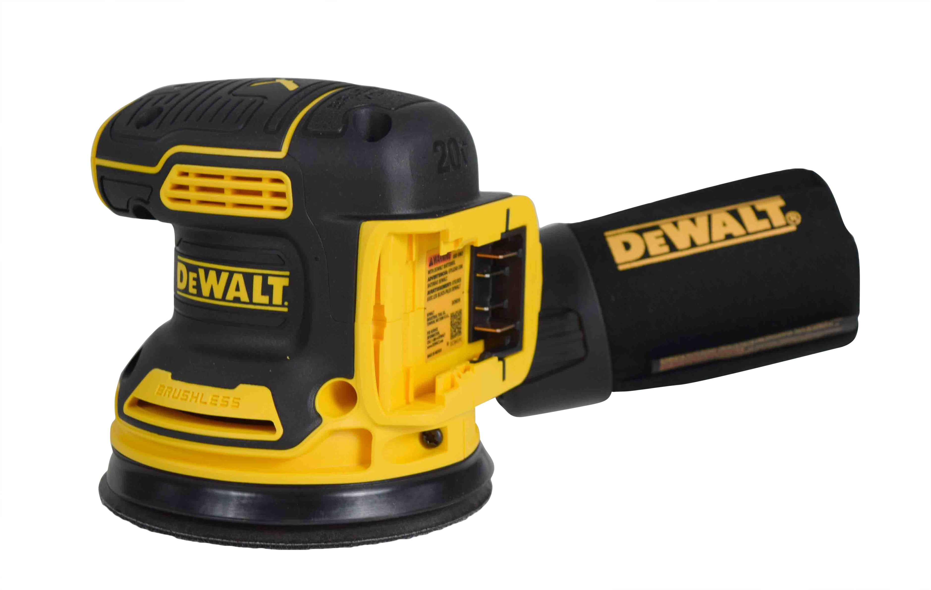 DeWALT Max XR 5" 20V Brushless Random Orbital Sander DCW210B with (2) 4Ah Batteries
