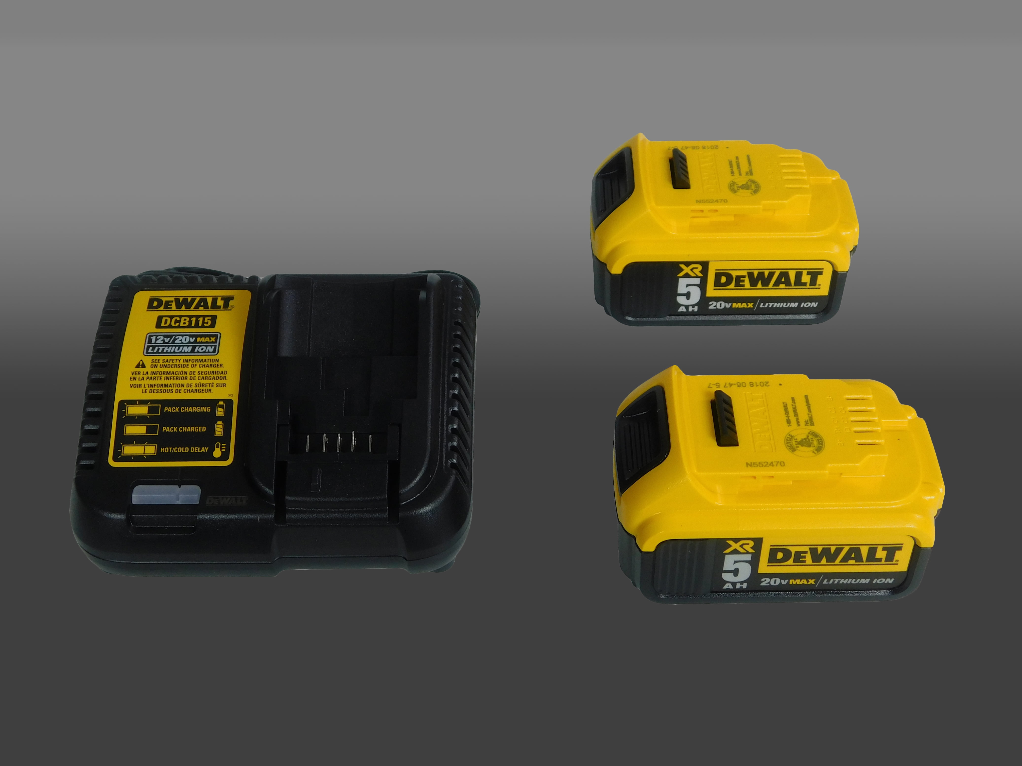 Pack batteries XR + chargeur Dewalt