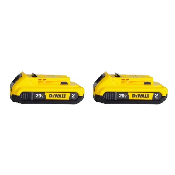 DeWALT Max XR Premium Lithium-Ion Compact 20V 2Ah Battery DCB203 - Two Pack
