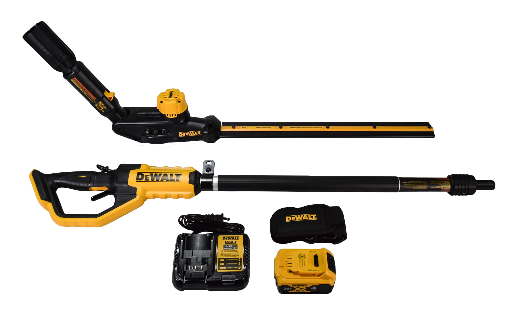 DEWALT 20V MAX Hedge Trimmer Kit Cordless 1 FLEXVOLT Battery Charger Accessories DCPH820M1
