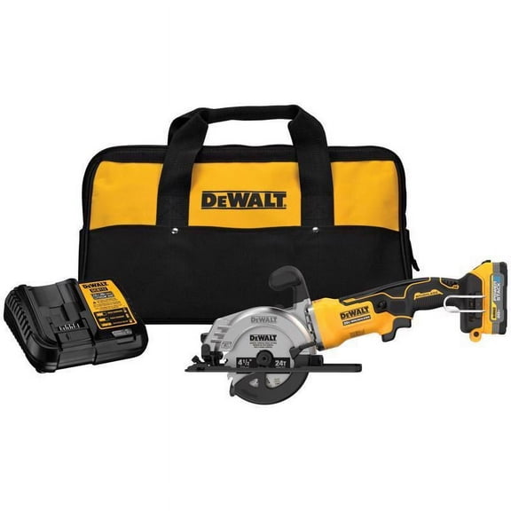 DeWalt 20V MAX ATOMIC with POWERSTACK 4-1/2 in. Cordless Brushless Circular Saw Kit (Battery & Charg