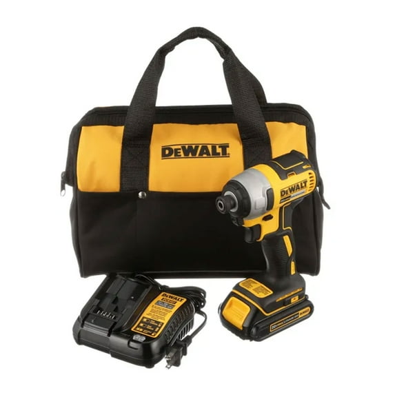 DeWalt 20V MAX Brushless Cordless Impact Driver Kit with Charger & Kit Bag