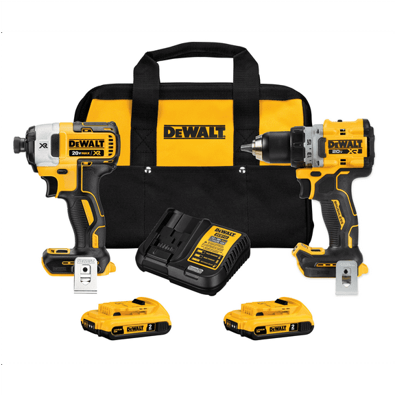 DEWALT 20V MAX Brushless Cordless Drill & Impact Driver Combo Kit with 2 Batteries & Charger DCK248D2