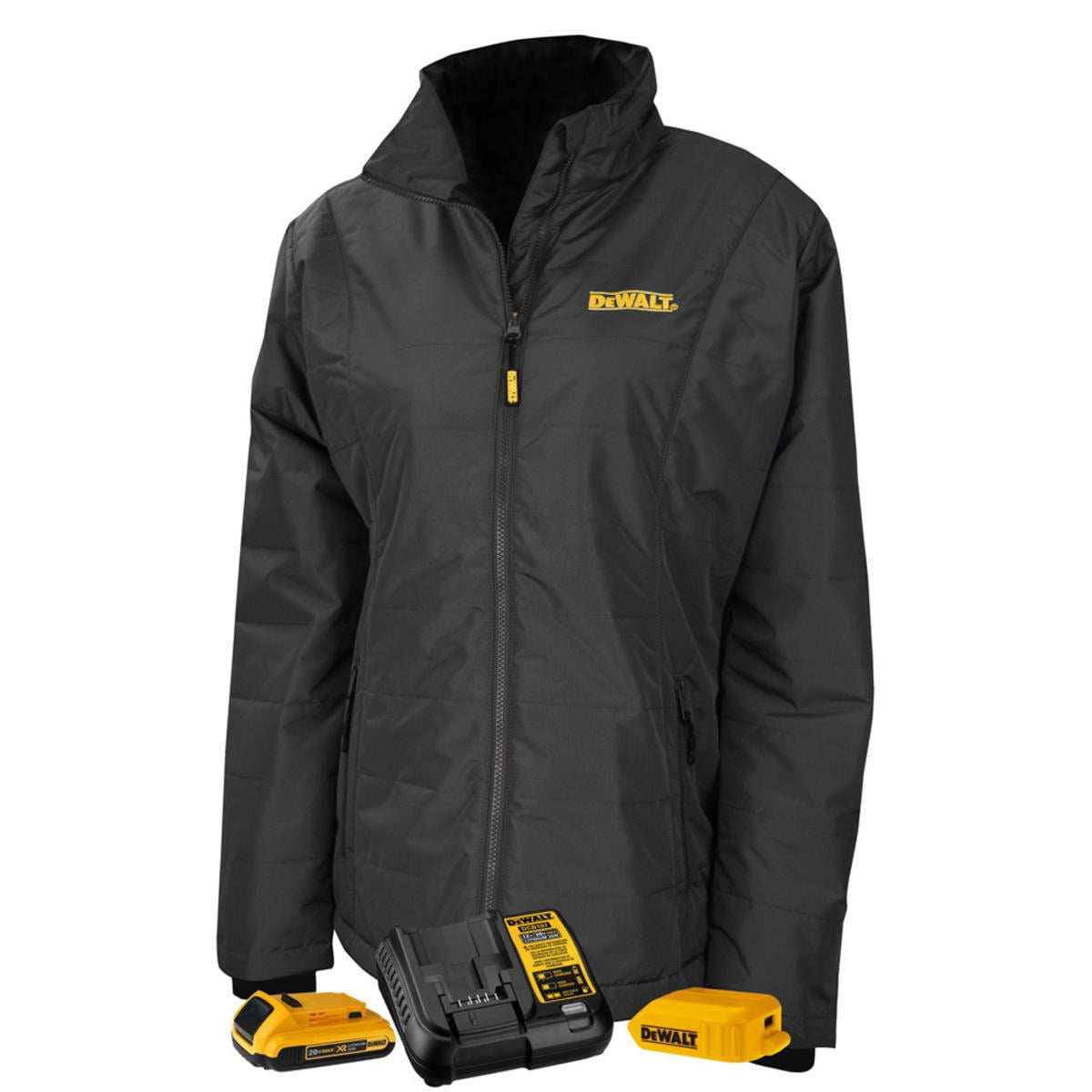 DeWalt 20V MAX XR Lithium Ion Women's Quilted Heated Jacket with Battery Kit XXL