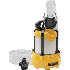 DeWalt 3/4 HP Aluminum Submersible Utility Pump with Hose Kit