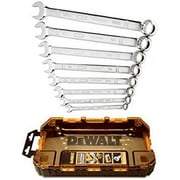 DeWalt  Metric Combination Wrench Set 8 pc Pack