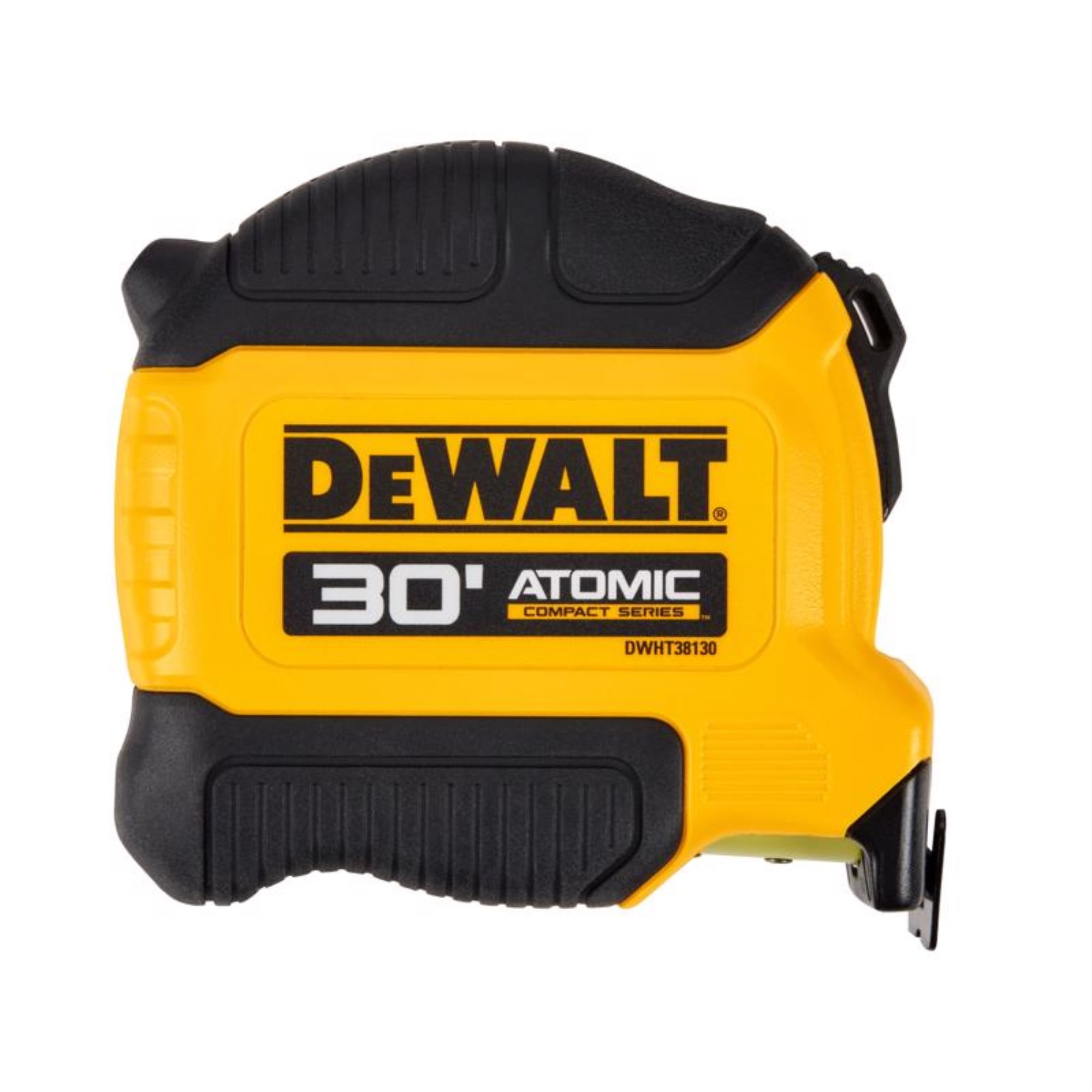 DeWalt Atomic Compact 30 ft Black and Yellow Polycarbonate Tape Measure