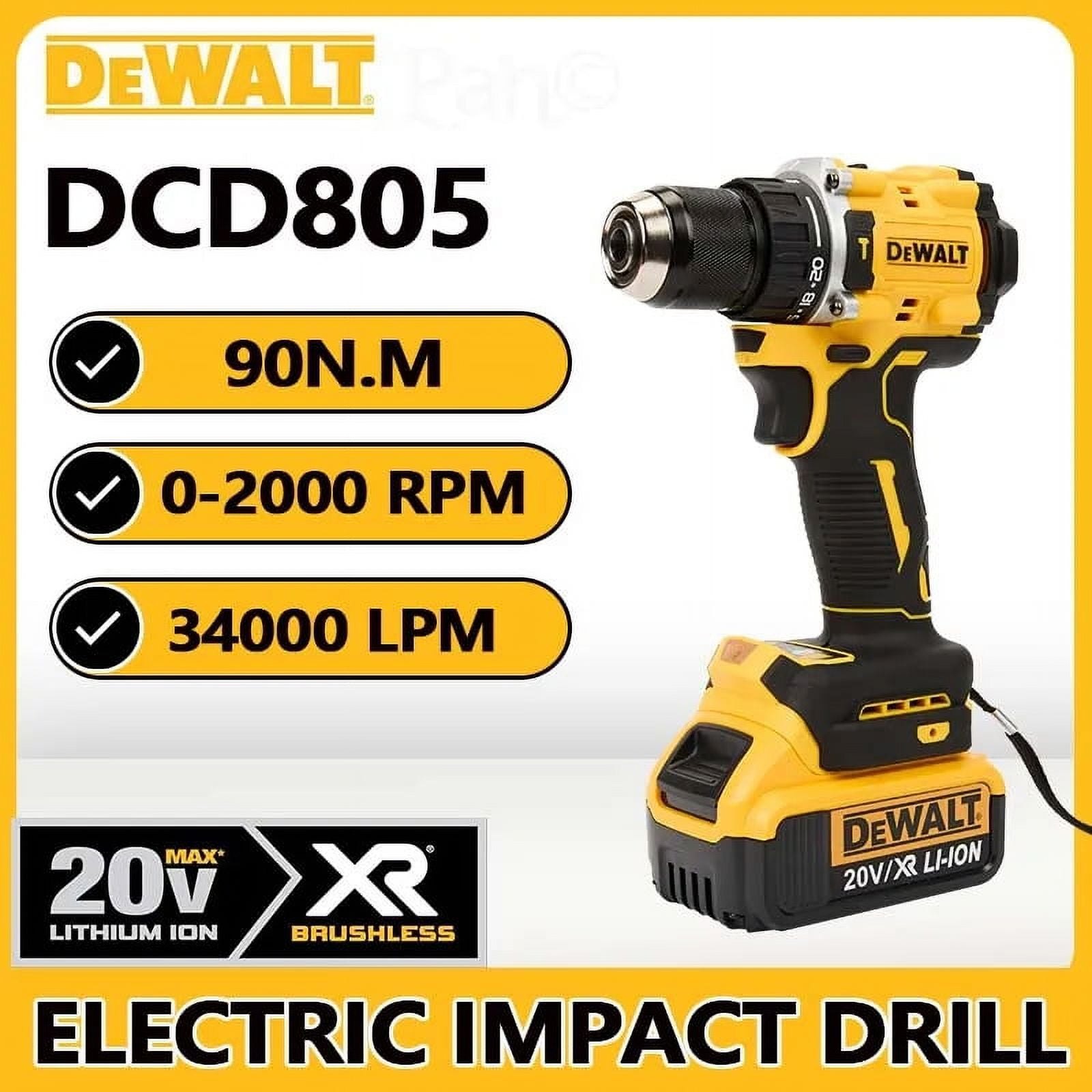 DeWalt Brushless Rechargeable Lithium Battery Impact Drill Multi