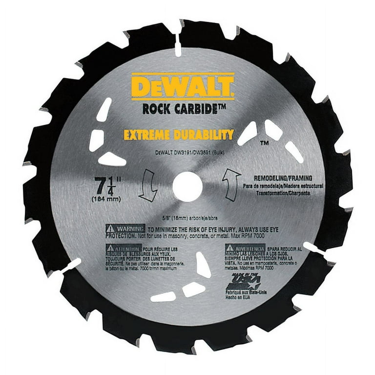 DEWALT Construction 7-1/4-in 18-Tooth Segmented Carbide DEWALT Construction 7-1/4-in 18-Tooth Segmented Carbide