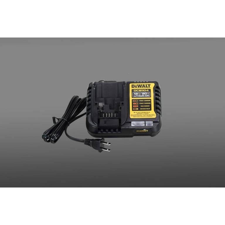 DeWalt DCB1104 Quick Charge 12V/20V Amp Battery Charger with LED