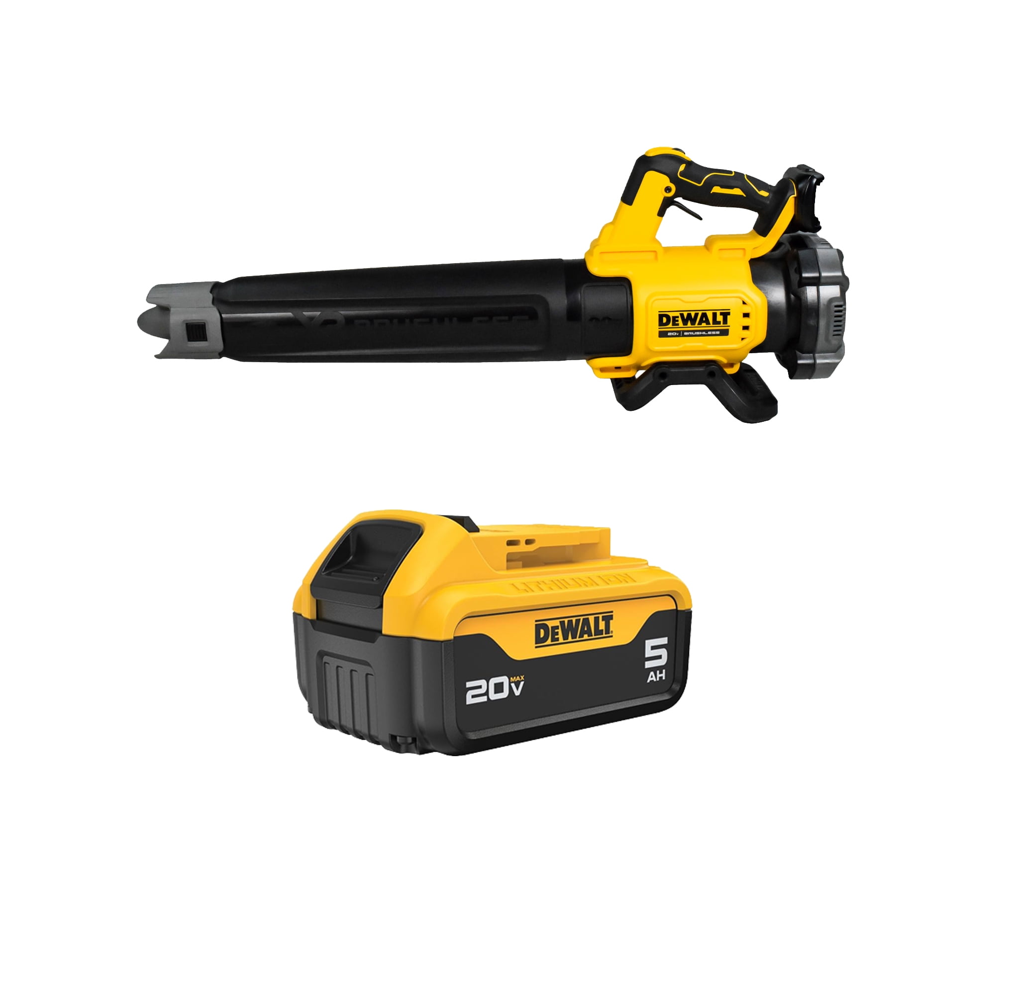 DeWalt DCBL722B 20V 125 MPH 450 CFM Cordless Handheld Blower with 5Ah Battery