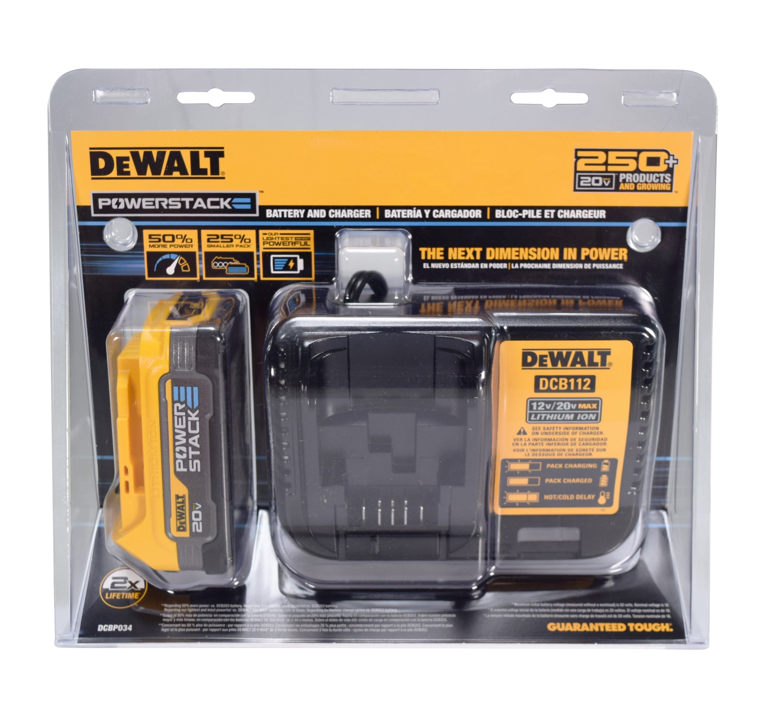 DeWalt DCBP034C 20V MAX Compact Lithium-Ion Battery and Charger Kit