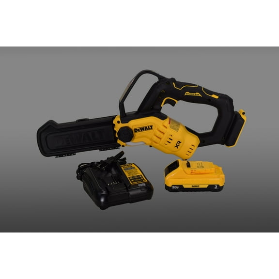 DeWalt DCCS623L1 20V Max Cordless Brushless 8 Inch Pruning Chainsaw Kit with 3.0 Ah Lithium-Ion Battery & Charger
