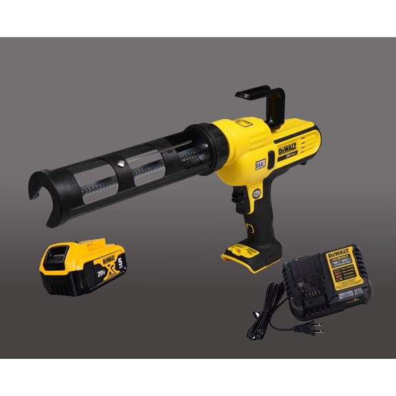 DeWalt DCE560B 20V MAX 10OZ / 300ML Adhesive Gun with 5Ah Battery & Charger