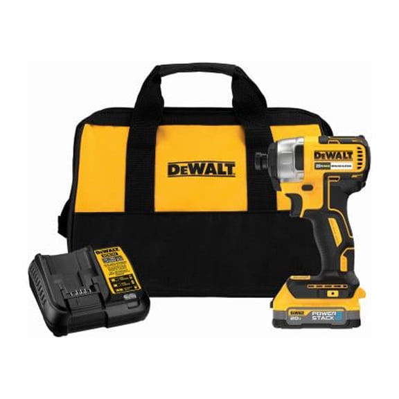 DeWalt DCF787E1 20-Volt MAX Compact Cordless Impact Driver Kit, Brushless Motor, 1/4-In., Battery - Quantity 1