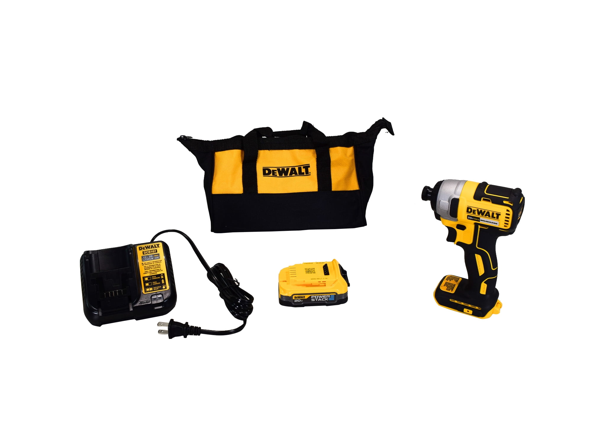 DeWalt DCF787E1 20V 1/4" Cordless Impact Driver Kit w/ Battery, Charger and Bag