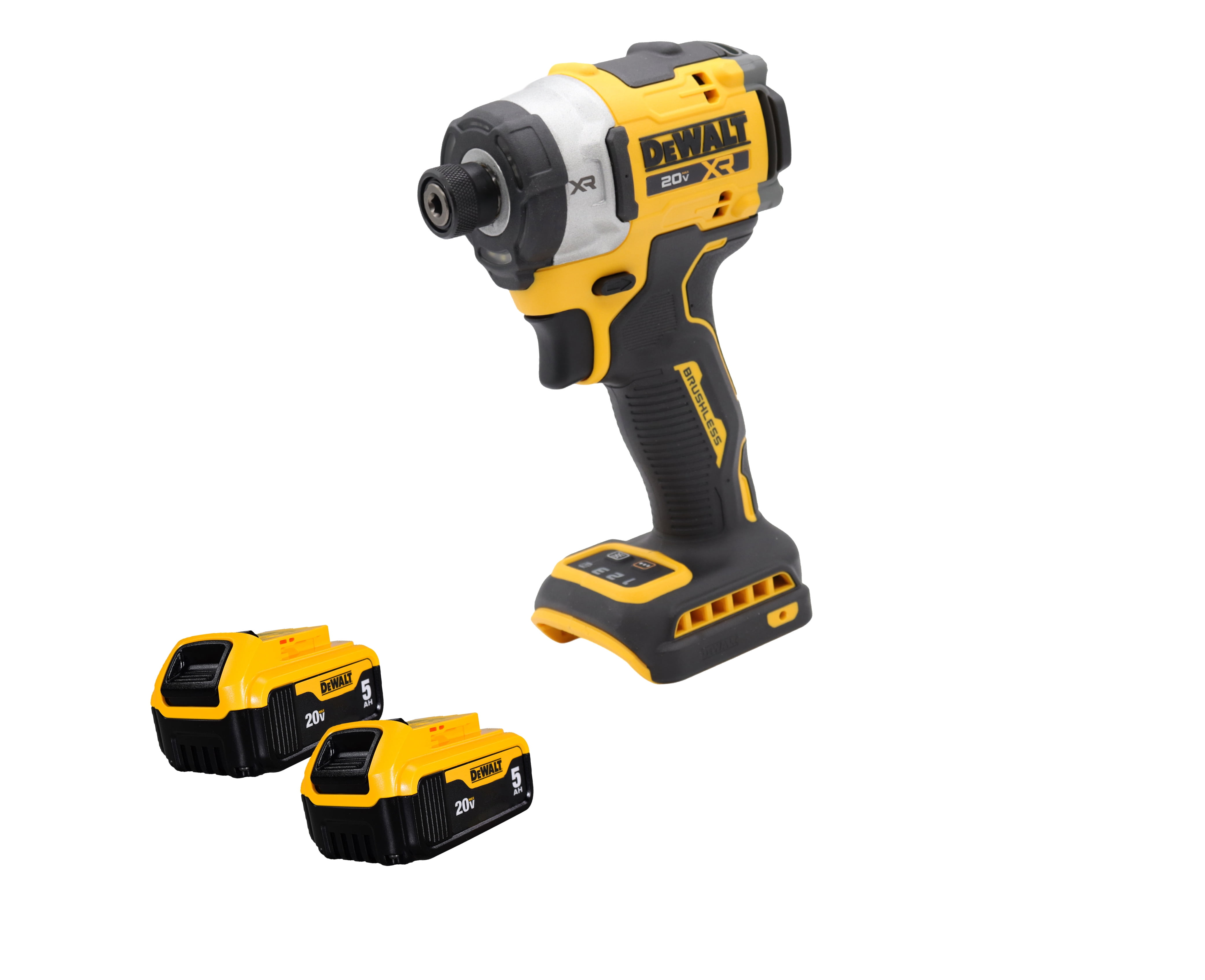 DeWalt DCF860B 20V MAX XR 1/4" Cordless Impact Driver with (2) 5Ah Batteries