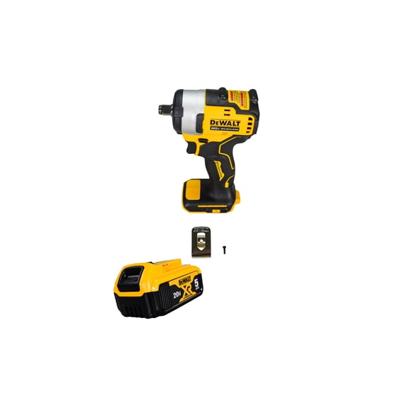 DeWalt DCF911B 20V MAX 1/2" Cordless Impact Wrench with 5Ah Battery