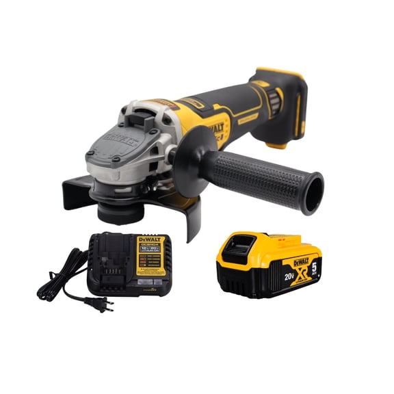 DeWalt DCG410 20V XR 4-1/2" - 5" Cordless Angle Grinder w/ 5Ah Battery & Charger